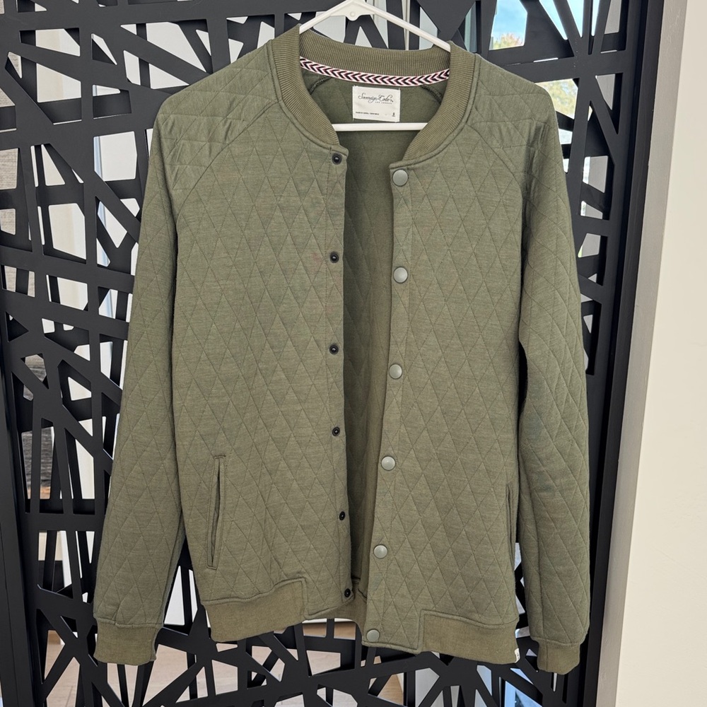 Sovereign Code Olive Quilted Bomber Jacket